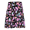 Colorful Space Skater Skirt with a flattering silhouette, perfect for a kawaii look inspired by Harajuku fashion.