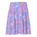 Colorful Space Skater Skirt featuring a mesmerizing design, perfect for a kawaii look in any setting.