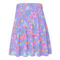 Colorful Space Skater Skirt features a playful design, perfect for a kawaii look inspired by Harajuku style.