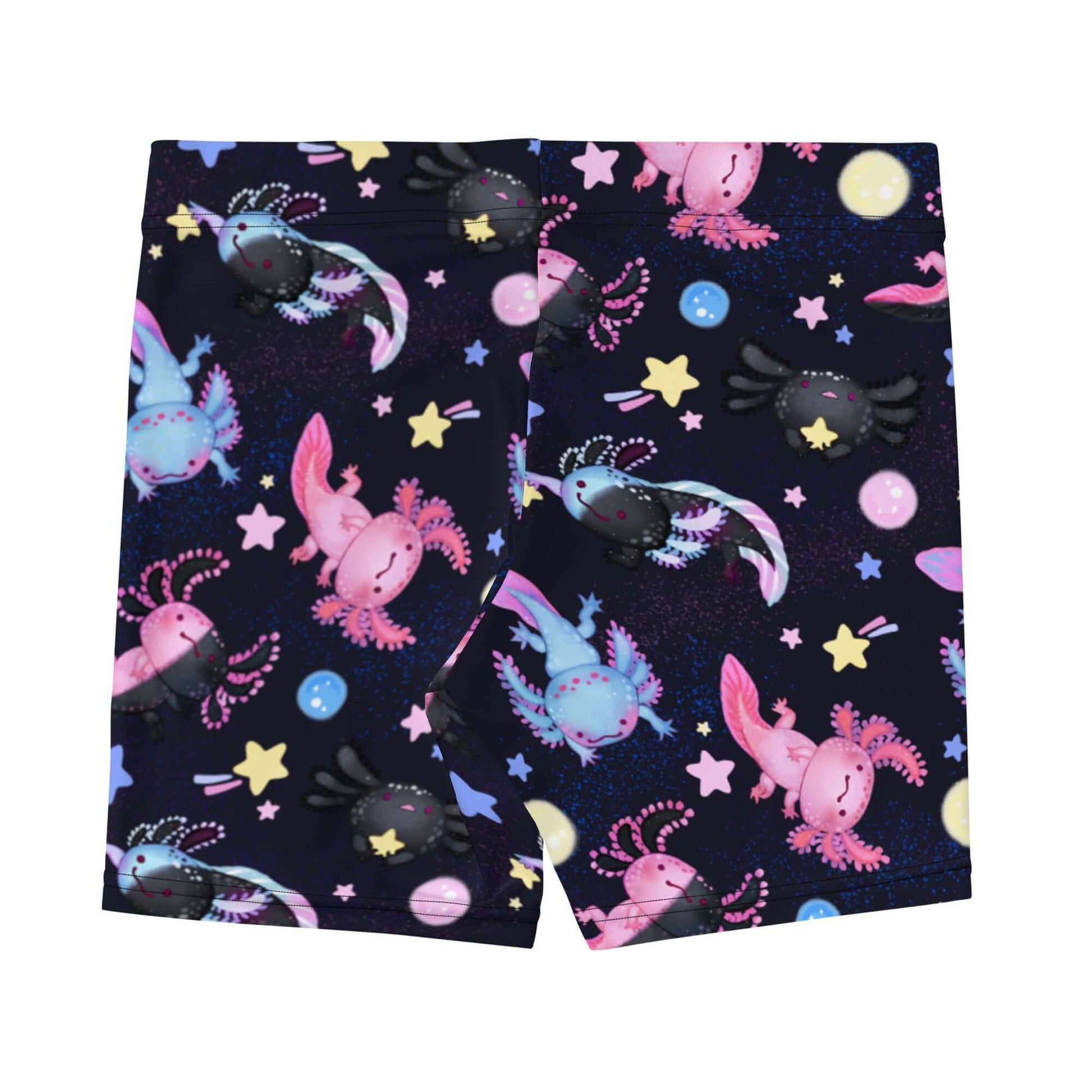 Soft and comfortable Axolotl Shorts featuring adorable axolotl designs, perfect for effortless movement.