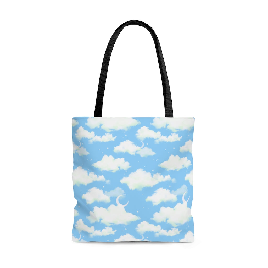 Cloudy Sky Tote Bag (Blue) | Koibito Clothing.