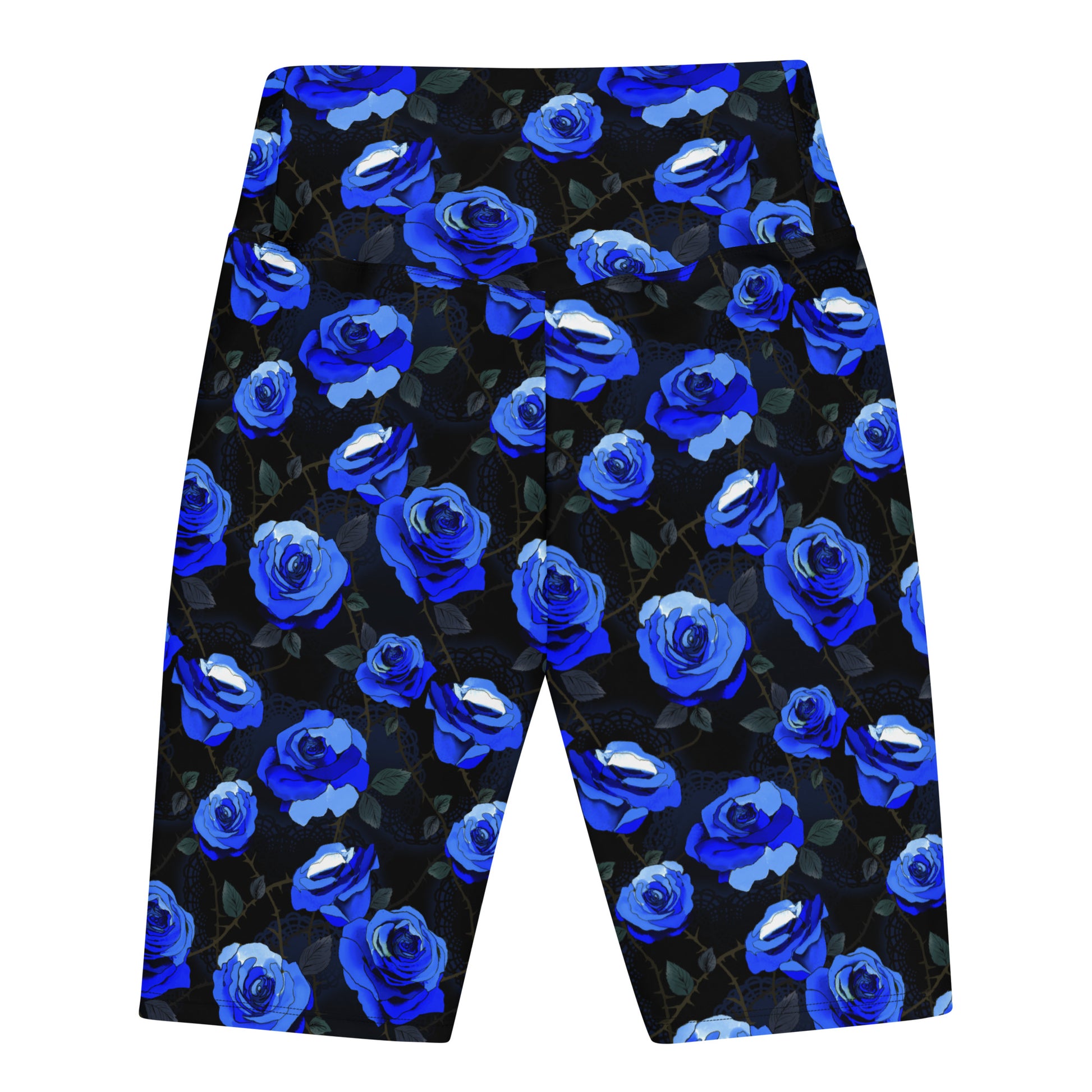 Stylish Enchanted Rose Biker Shorts featuring a vibrant floral design, perfect for comfort and casual wear.