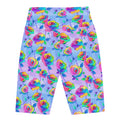 Bright and comfy Enchanted Rose Biker Shorts with vibrant floral print, perfect for casual wear and lounging.