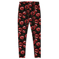 Stylish Enchanted Rose Leggings featuring elegant rose blossoms, perfect for gym or casual outings.