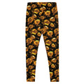 Stylish Enchanted Rose Leggings featuring elegant rose blossoms, perfect for gym or casual outings.