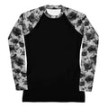 Enchanted Rose Rash Guard features a stylish floral design, perfect for active outdoor sports and sun protection.