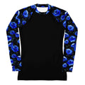 Stay active in style with the Enchanted Rose Rash Guard, featuring a sleek design and floral accents for comfort.