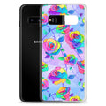 Vibrant Enchanted Rose Samsung® Clear Case showcases colorful floral design while providing durable phone protection.