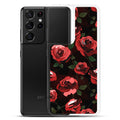 Stylish Enchanted Rose Samsung® Clear Case offers protection with a solid back and flexible sides for easy use.
