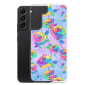 Protect your Samsung® with the Enchanted Rose Samsung® Clear Case, featuring vibrant rose patterns and a sleek design.