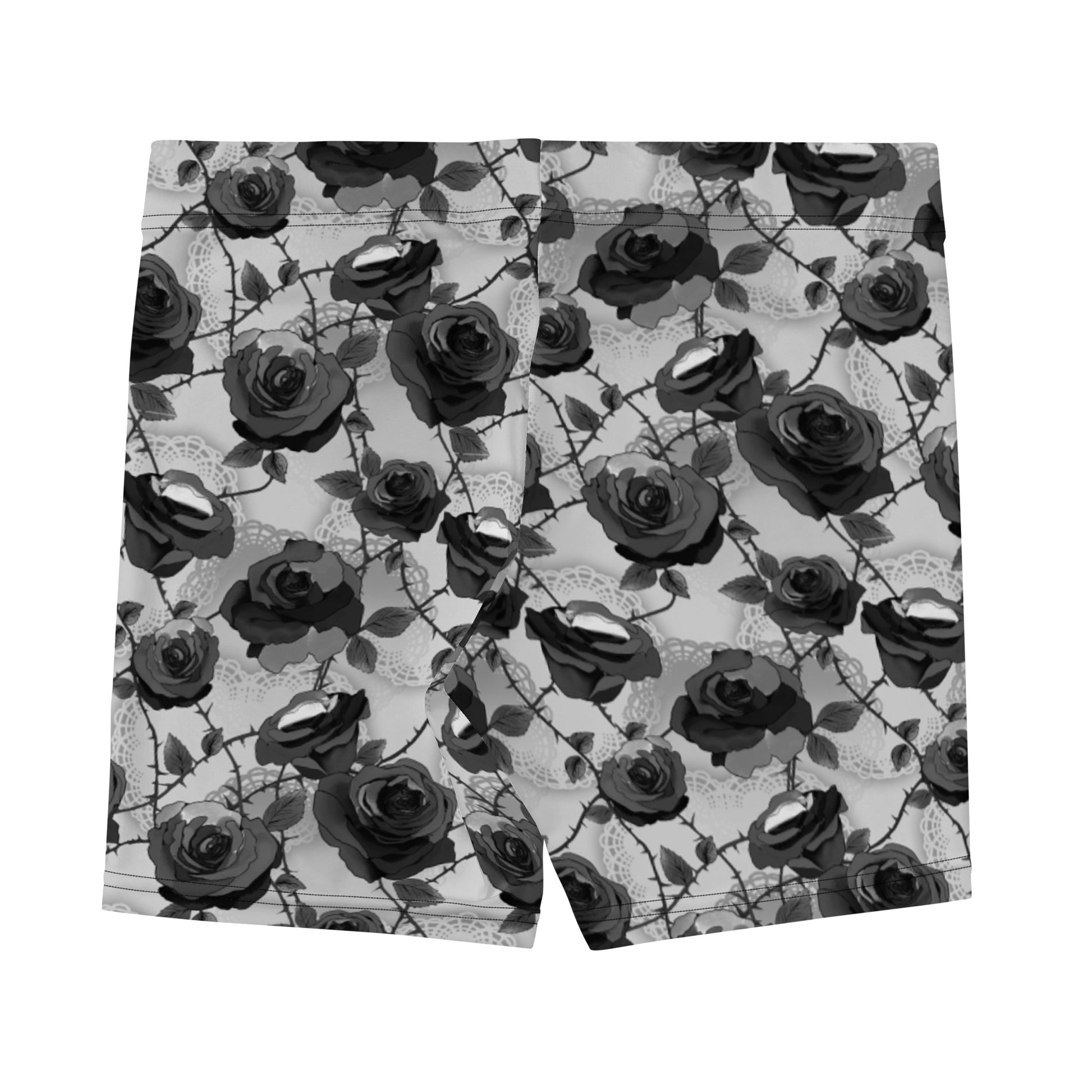 Stylish Enchanted Rose Shorts feature a floral design, perfect for lounging or active wear. Soft and comfy for any occasion.