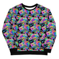 Colorful Enchanted Rose Sweatshirt featuring vibrant floral patterns, perfect for any stylish wardrobe.