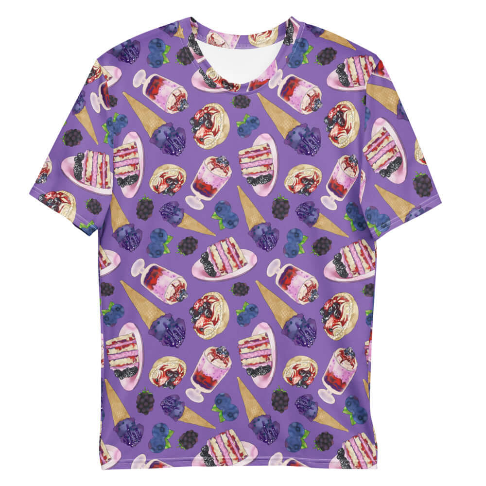 Men's Berry T-shirt featuring a vibrant pattern, made from smooth, durable fabric for ultimate comfort.