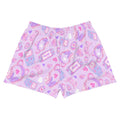 Gamer Girl Athletic Short Shorts featuring a playful gaming design, perfect for comfort during gameplay or workouts.