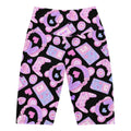 High-waisted Gamer Girl Biker Shorts featuring playful gaming motifs for comfort and style during workouts or lounging.