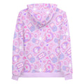 Gamer Girl Hoodie features cute 8-bit hearts and pastel gaming gear, perfect for cozy gaming sessions.