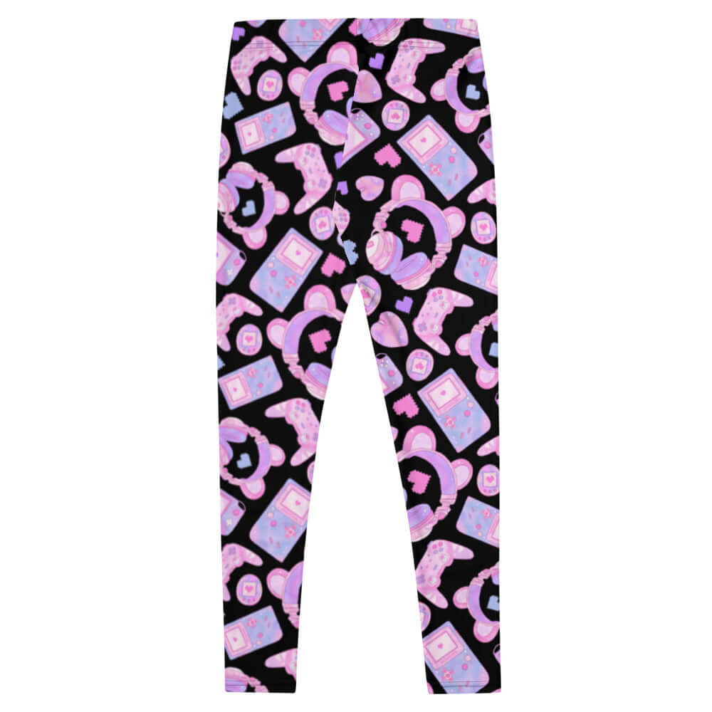 Cute and comfy Gamer Girl Leggings featuring a playful gaming design, perfect for leveling up your style!