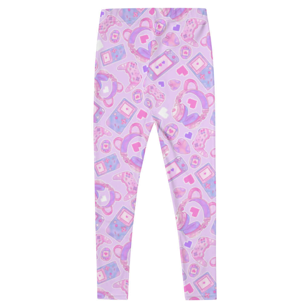 Gamer Girl Leggings featuring a playful pattern, perfect for leveling up your style and comfort during gaming sessions.