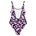 Gamer Girl One-Piece Swimsuit features a playful design perfect for showcasing your unique style at the beach.