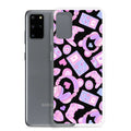 Gamer Girl Samsung® Clear Case features a cute design with gaming accessories, perfect for stylish protection.
