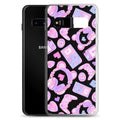 Stylish Gamer Girl Samsung® Clear Case featuring cute gaming designs, perfect for protecting your device in style.