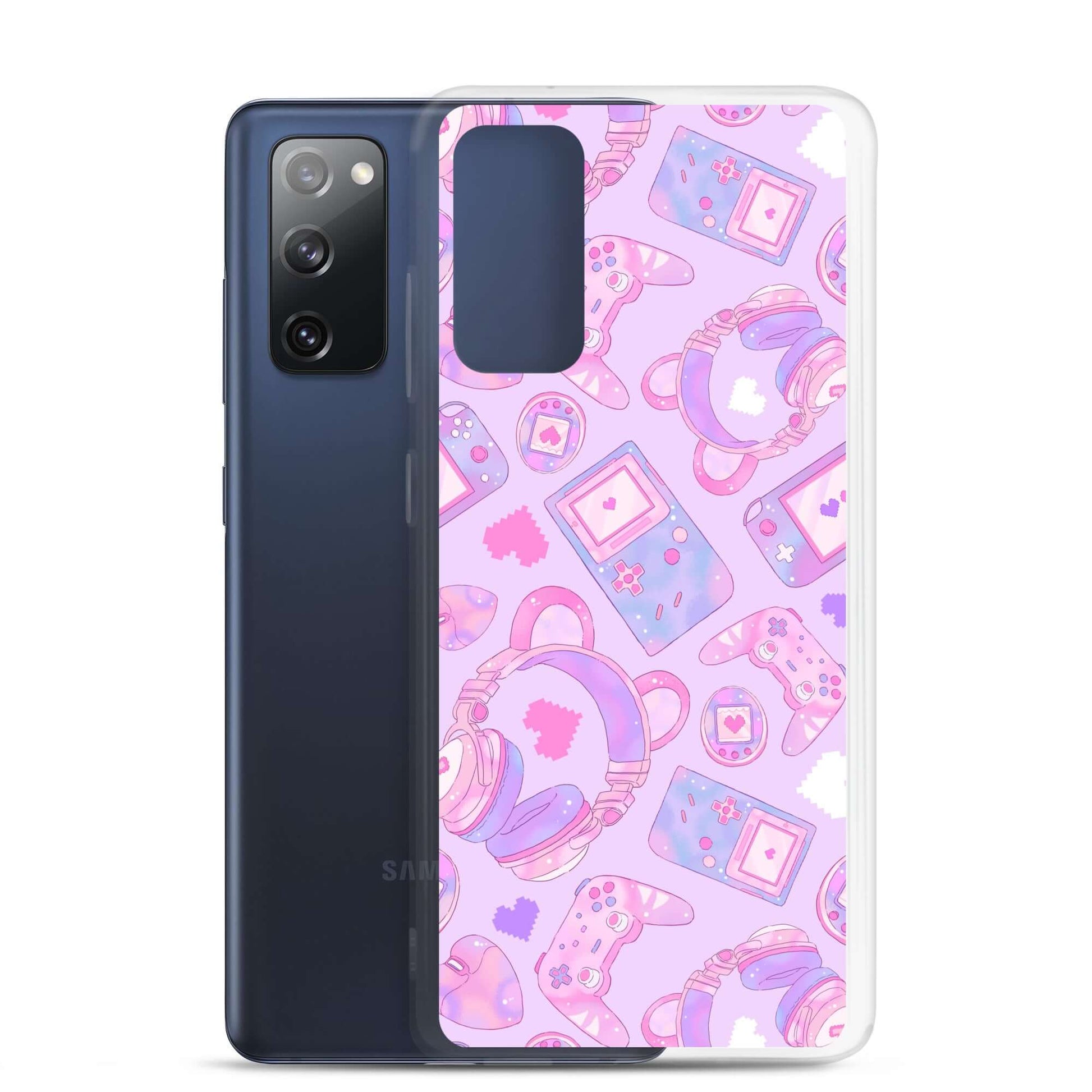 Protect your phone in style with the Gamer Girl Samsung® Clear Case, featuring a cute gaming-themed design.