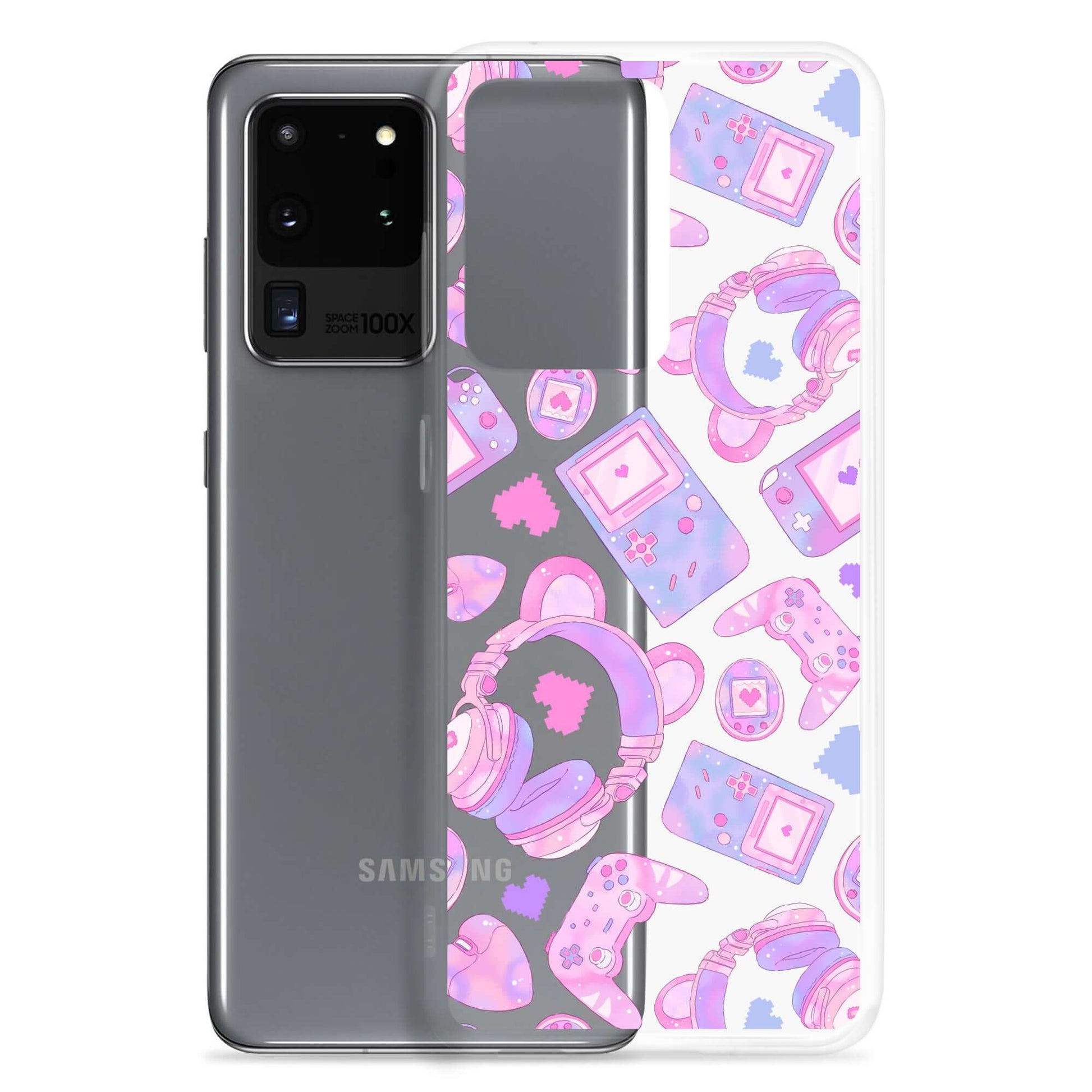 Flaunt your style with the Gamer Girl Samsung® Clear Case, perfect for protecting your phone while gaming.
