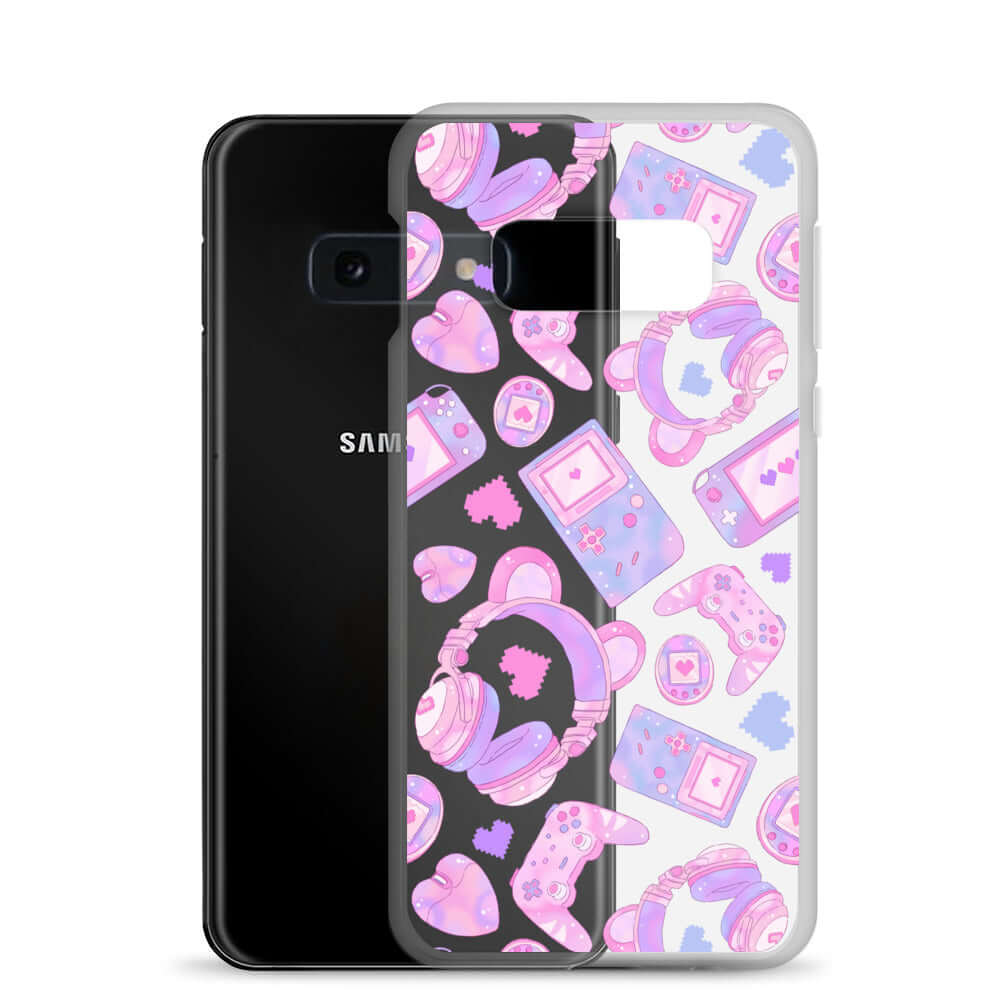 Show off your style with the Gamer Girl Samsung® Clear Case, protecting your phone while showcasing kawaii gaming designs.