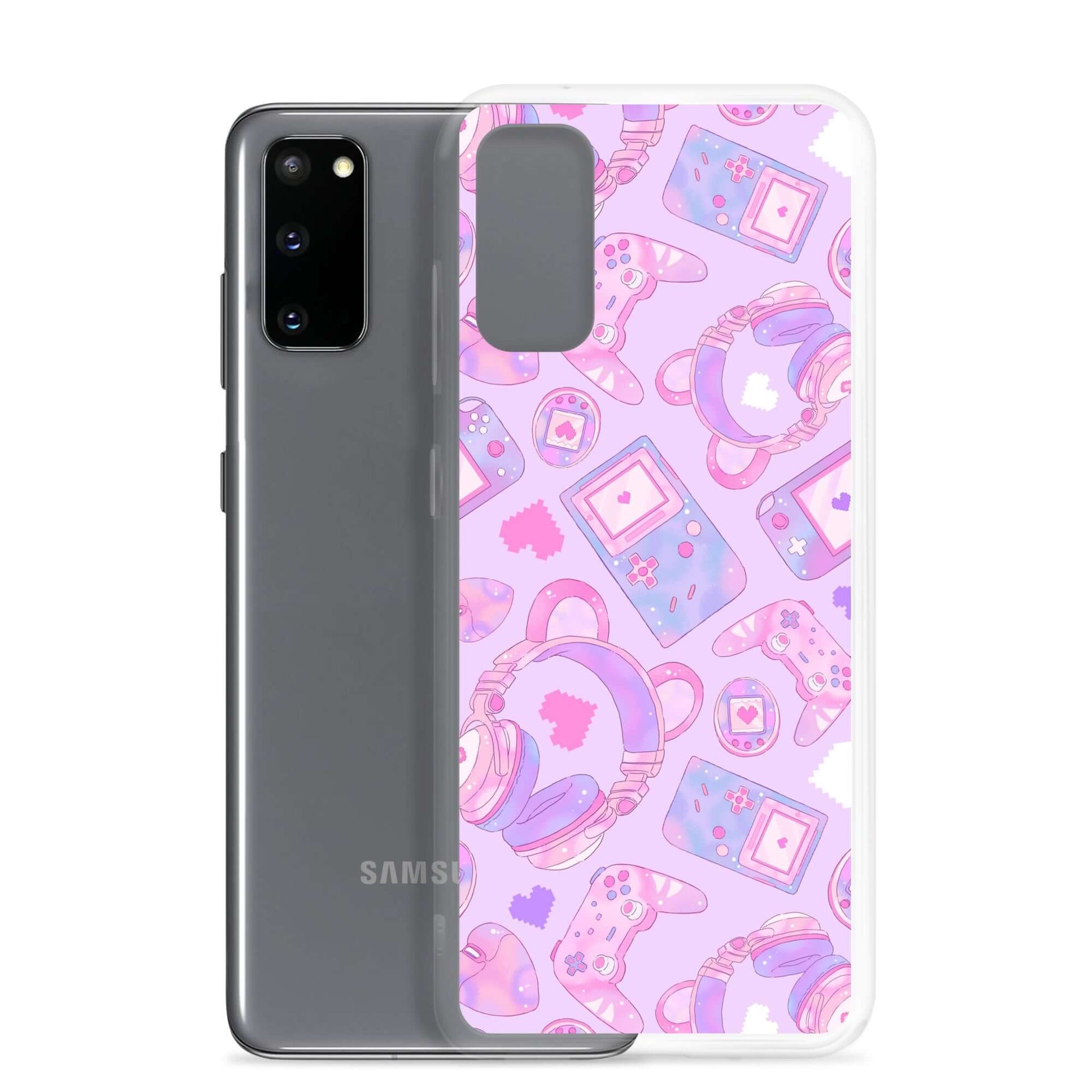 Gamer Girl Samsung® Clear Case features a cute design for gamers while keeping your device safe and scratch-free.
