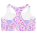 Gamer Girl Sports bra featuring a cute design, perfect for stylish workouts and leveling up at the gym.