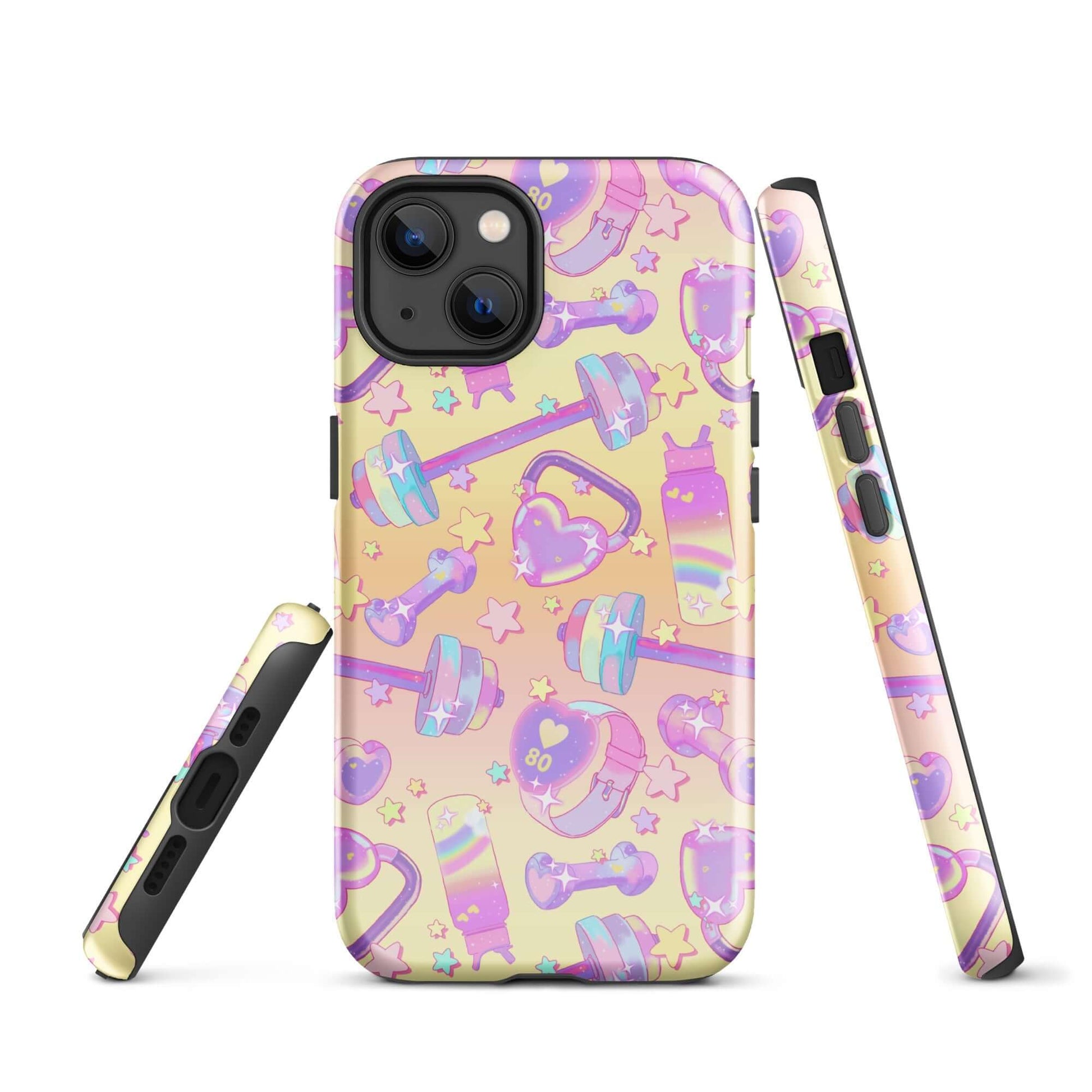 Stylish Glitter Gains iPhone® Tough Case offers dual-layer protection with a vibrant design for every fashion-forward user.