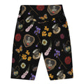 High-waisted Gothic Tea Time Biker Shorts featuring a floral and skeleton design, perfect for comfort and style.