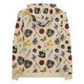 Gothic Tea Time Hoodie features a vibrant print of teapots and flowers, perfect for a darkly stylish tea time.