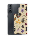 Gothic Tea Time Samsung® Clear Case featuring unique designs, offering protection against scratches and dirt.