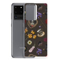 Stylish Gothic Tea Time Samsung® Clear Case showcasing floral and skull designs for ultimate phone protection.