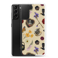 Gothic Tea Time Samsung® Clear Case featuring a stylish design, ideal for protecting your phone with flair.