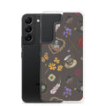 Protect your phone stylishly with the Gothic Tea Time Samsung® Clear Case featuring elegant floral and gothic designs.