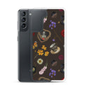 Gothic Tea Time Samsung® Clear Case showcases a stylish design while offering protection against scratches and dirt.