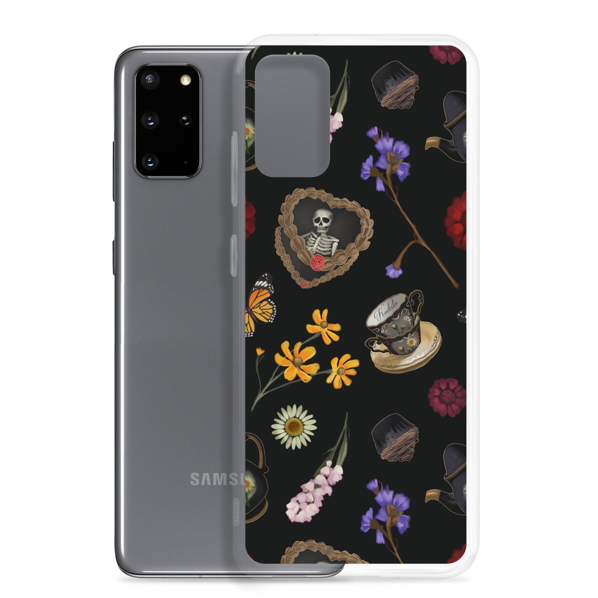 Protect your phone stylishly with the Gothic Tea Time Samsung® Clear Case, featuring a unique design and durable build.