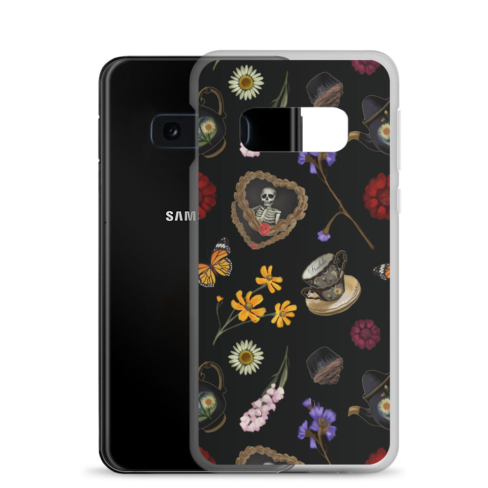Gothic Tea Time Samsung® Clear Case showcases a stylish design while protecting your phone from everyday wear.