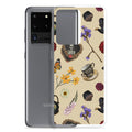Gothic Tea Time Samsung® Clear Case features a sleek design with artistic illustrations, ensuring stylish protection for your phone.
