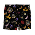 Stylish Gothic Tea Time Shorts featuring vibrant floral and skull designs for comfort and effortless style.