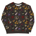 Gothic Tea Time Sweatshirt features dark, whimsical patterns perfect for unique tea time gatherings.