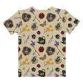 Gothic Tea Time T-shirt featuring a whimsical floral and skull design, perfect for unique style lovers.