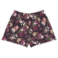 Gothic Teddy Athletic Short Shorts feature a cute, dark design, perfect for a gothic lolita style in comfort.