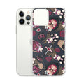 Gothic Teddy iPhone® Clear Case featuring a stylish design protects against scratches and dirt, perfect for trendy users.