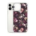 Gothic Teddy iPhone® Clear Case features a playful design, offering protection against scratches and dirt.