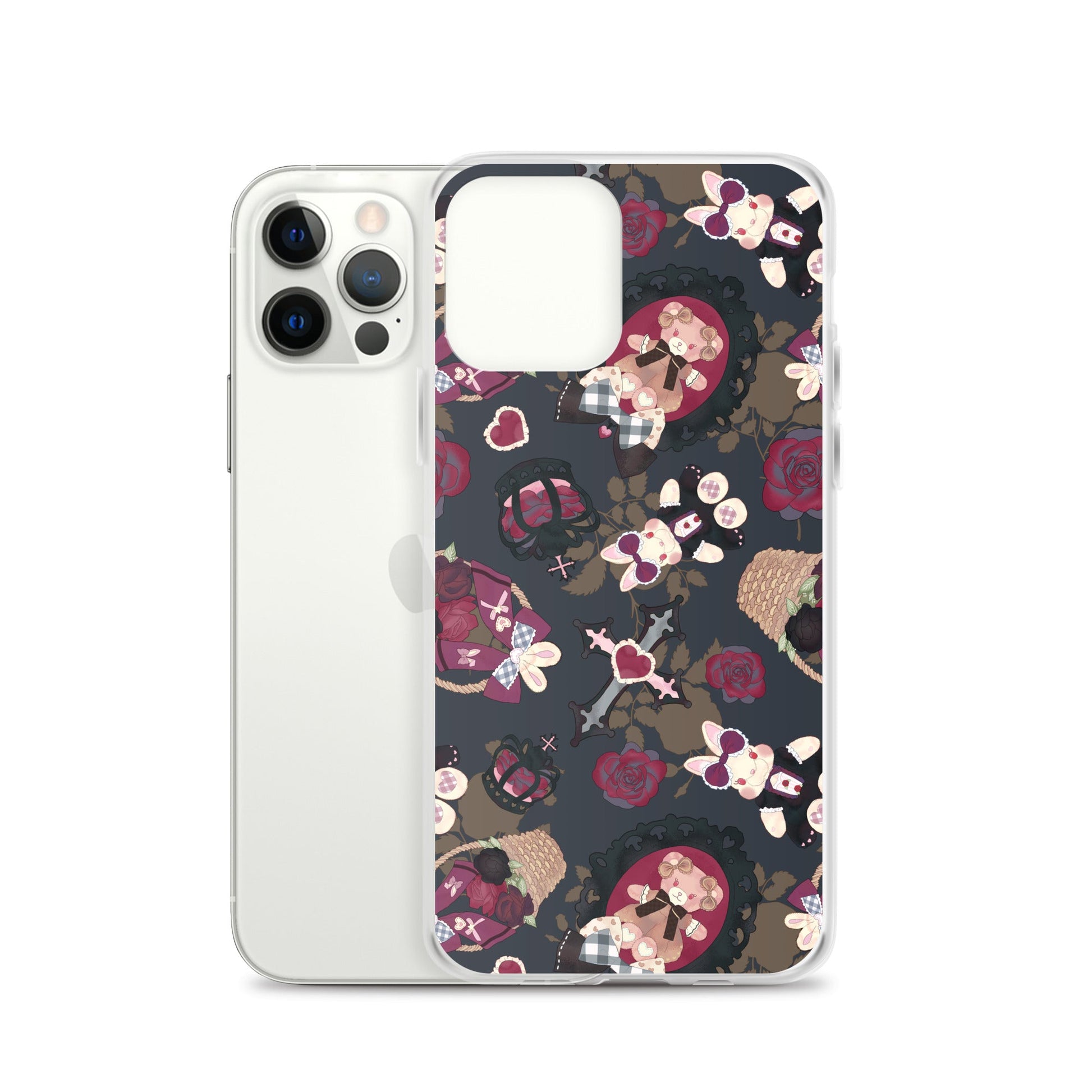 Stylish Gothic Teddy iPhone® Clear Case offers protection from scratches with a sleek design and easy access to ports.