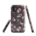 Stylish Gothic Teddy iPhone® Tough Case featuring a unique design, offering durable dual-layer protection for your phone.