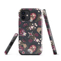 Stylish Gothic Teddy iPhone® Tough Case featuring a durable design with impact-resistant polycarbonate and TPU lining.